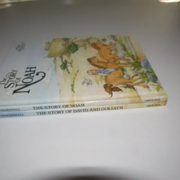 ALICE IN BIBLELAND Set 2 Hardcover Books ~Story of NOAH; Story DAVID and GOLIATH - Picture 3 of 3